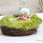 Crochet Sleepy Owl Hat Newb..